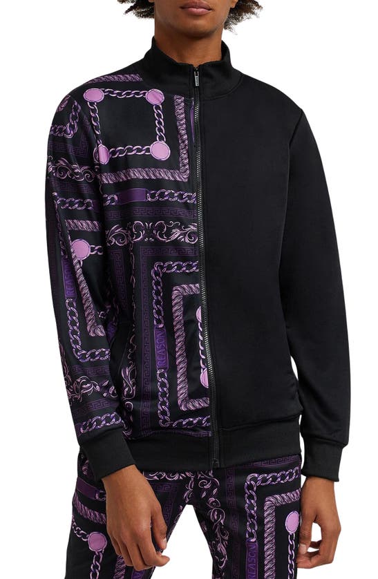 Reason Chain Link Track Jacket In Purple | ModeSens