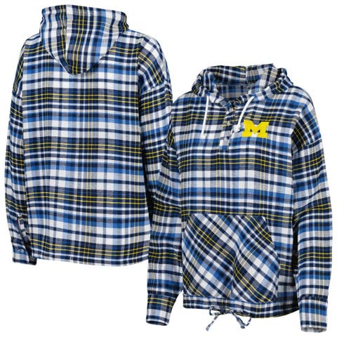 Women's Milwaukee Brewers Concepts Sport Navy/Gold Breakout Flannel Long  Sleeve Nightshirt