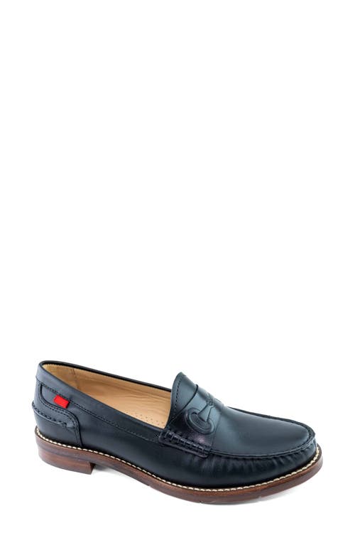 Shop Marc Joseph New York Academy Park Loafer In Black Brushed Napa