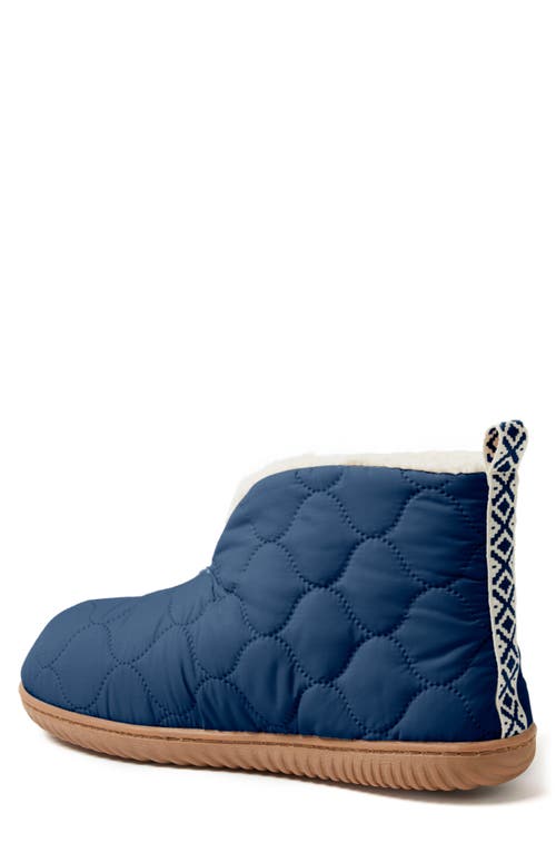 Dearfoams Men's Warm Up Bootie Slippers In Deep Oasis