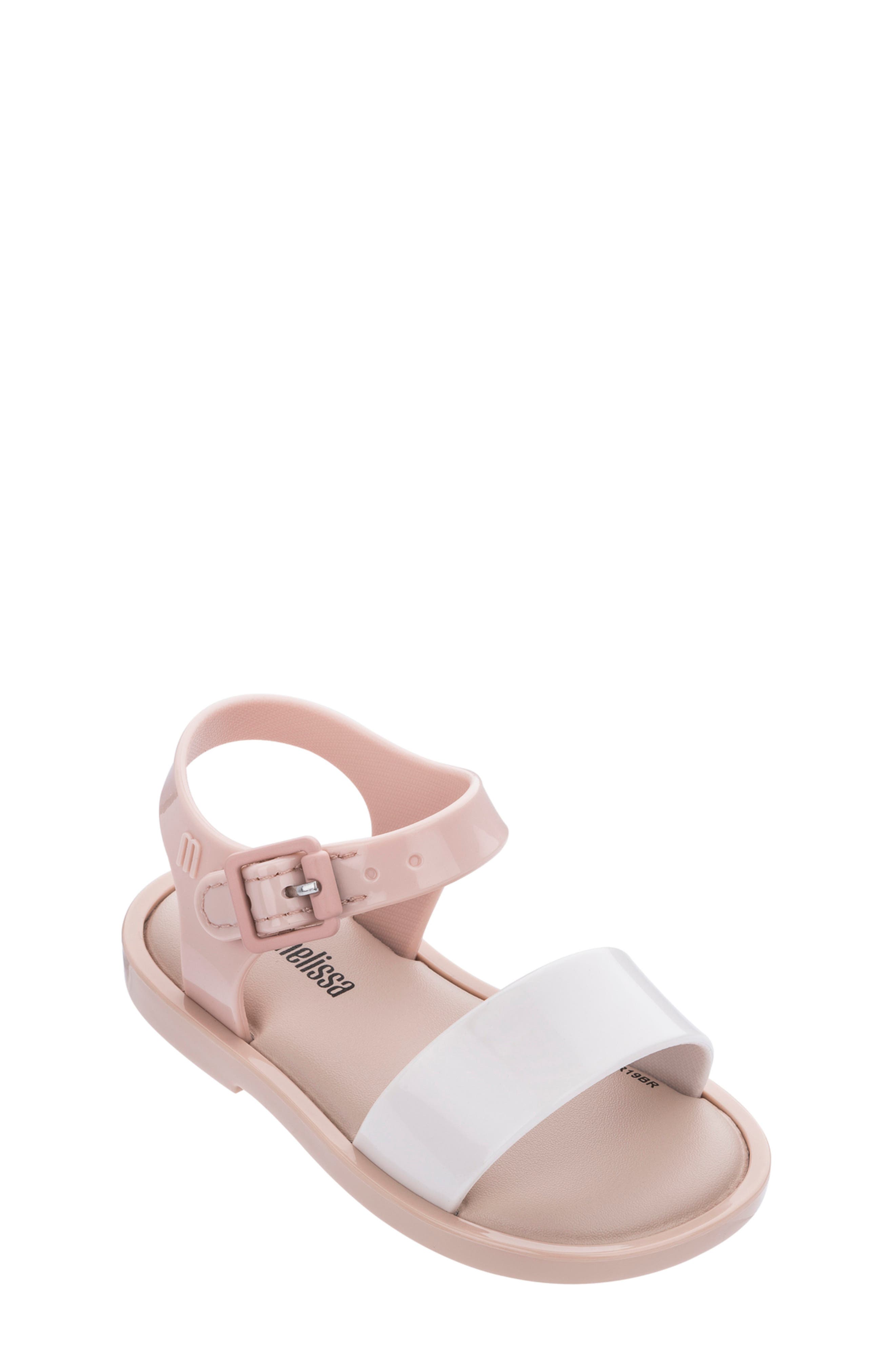 mini melissa mar glitter jelly sandal