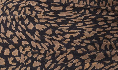 Shop Habitual Funnel Neck Long Sleeve Top In Brown Combo