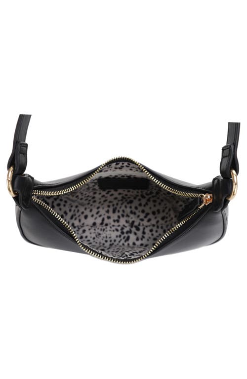 Mali + Lili Leilani Vegan Leather Baguette Bag In Black