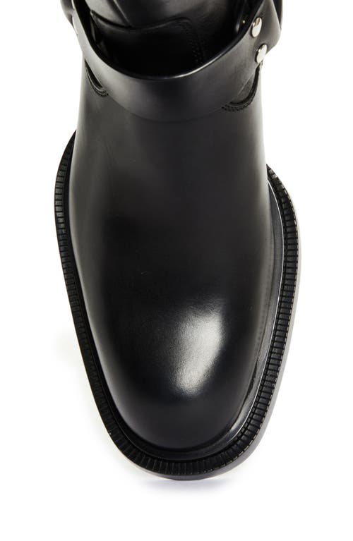 Shop Alexander Mcqueen Harness Boot In Black/silver