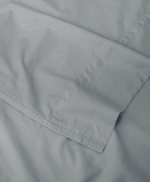 Pact Organic Room Service Sateen Flat Sheet In Quarry