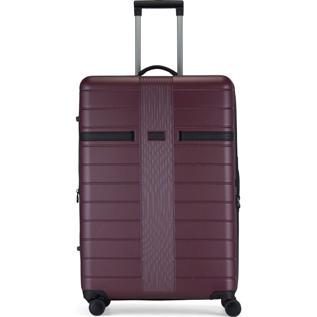 Bugatti Hamburg Hardside Large Luggage With Expansion In Red Lacquer