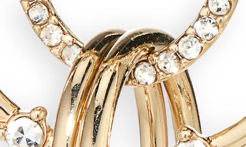 ANNE KLEIN ANNE KLEIN CRYSTAL ORBITAL DROP EARRINGS