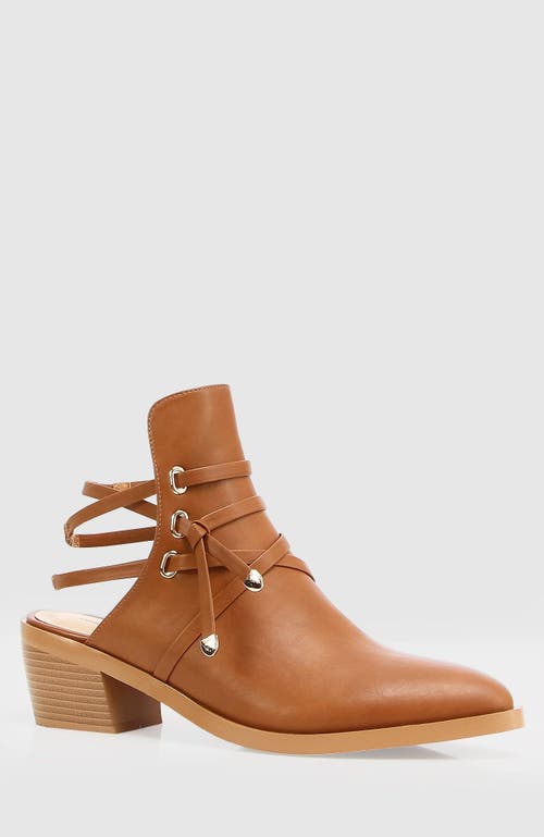Belle & Bloom Can't Be Tamed Open Back Boot In Tan