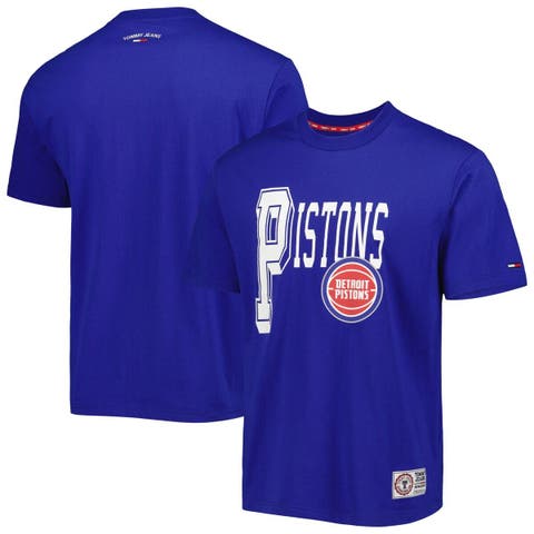 Men's Tommy Jeans Blue Detroit Pistons Mel Varsity T-Shirt