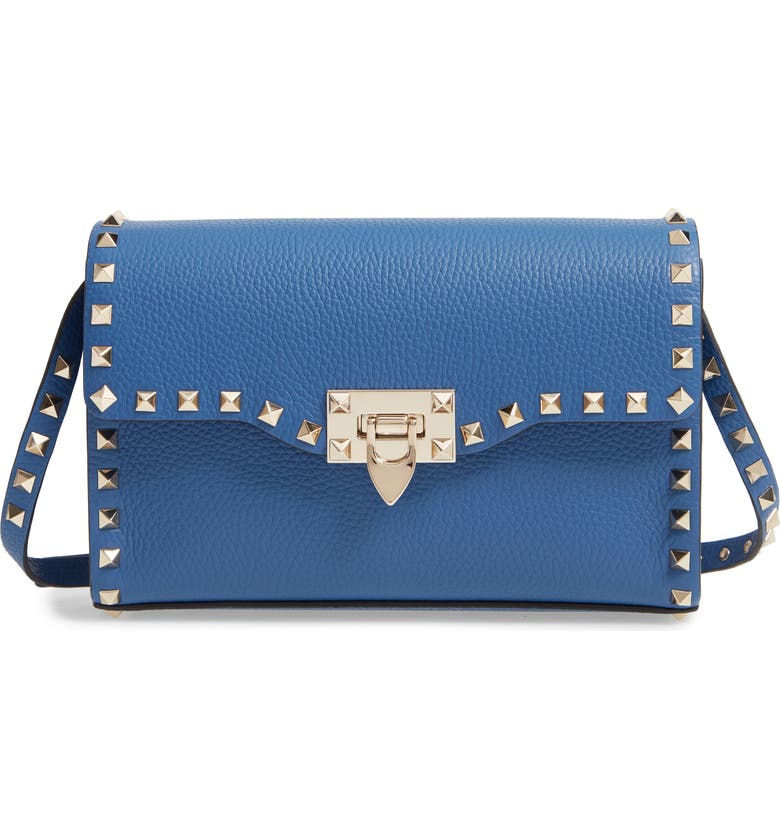 Medium Rockstud Leather Crossbody Bag