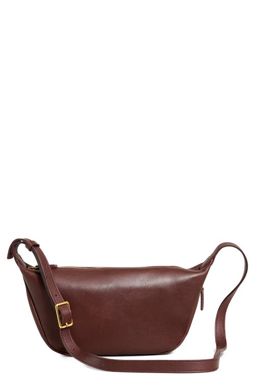Madewell The Sling Leather Crossbody Bag in Chocolate Raisin at Nordstrom