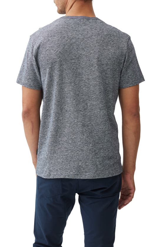 Shop Rodd & Gunn Fairfield Sports Fit Cotton & Linen T-shirt In Denim