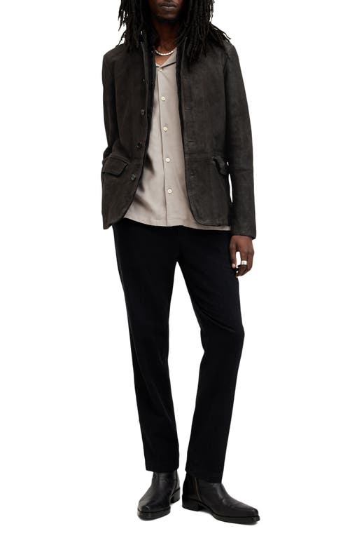 ALLSAINTS ALLSAINTS SURVEY LAYERED LEATHER JACKET