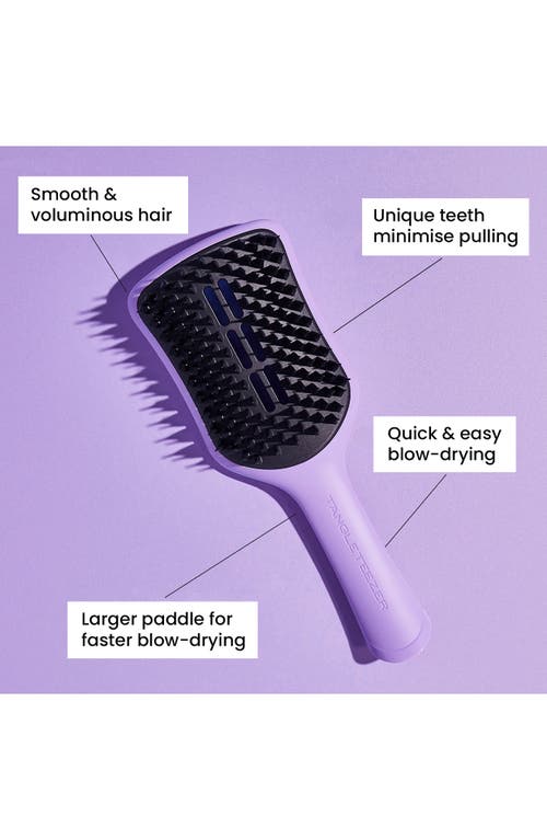 Shop Tangle Teezer Large Ultimate Vented Hairbrush In Lilac/black