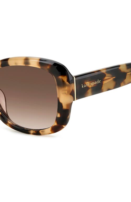 KATE SPADE KATE SPADE NEW YORK ELOWEN 55MM GRADIENT ROUND SUNGLASSES 