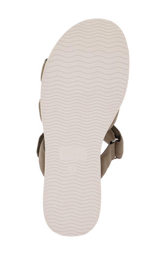 Shop Mia Venezia Strappy Slide Sandal In Taupe