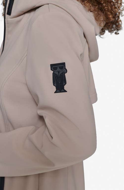 KARL LAGERFELD KARL LAGERFELD PARIS WATER RESISTANT HOODED RAINCOAT 