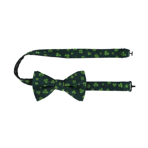 Shop Trafalgar Green Shamrock Novelty Silk Bow Tie