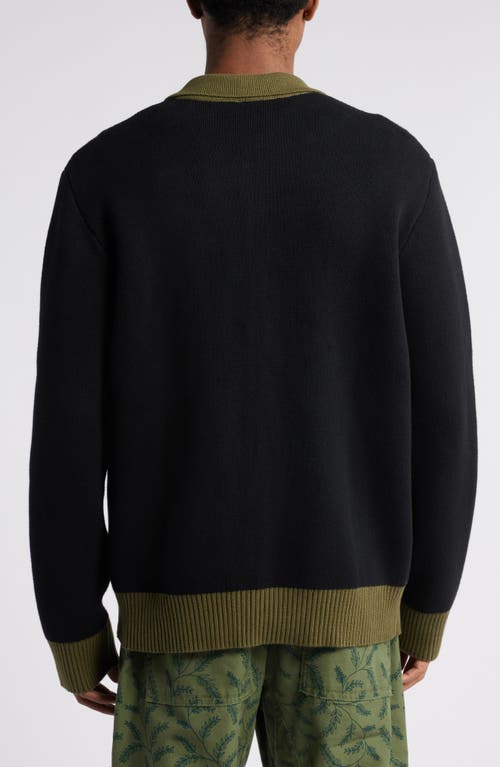 Shop Service Works Olive Branch Cardigan In Black