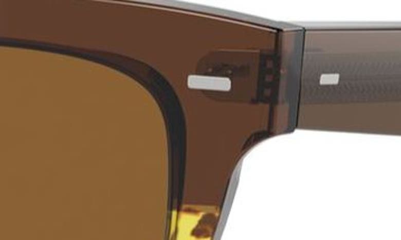 Shop Oliver Peoples Ms. Oliver 51mm Square Sunglasses In Dark Brown
