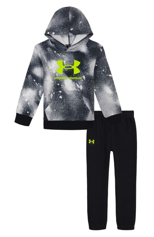 Shop Under Armour Kids' Rival Performance Pullover Hoodie & Sweatpants Set In Black