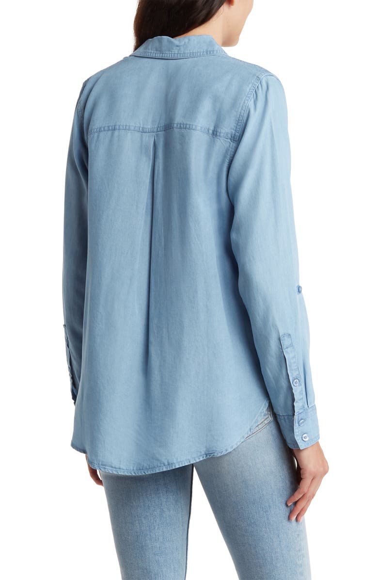 Calvin Klein Jeans Roll Tab Long Sleeve Button-Up Shirt | Nordstromrack