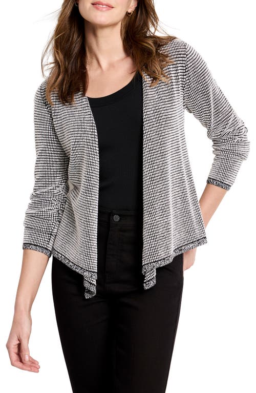 Shop Nic + Zoe Nic+zoe Pixel 4-way Cotton Blend Convertible Cardigan In Cream Multi