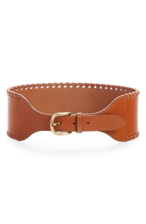 BottomHuk Premium Women Genuine Leather Brown Designer belt