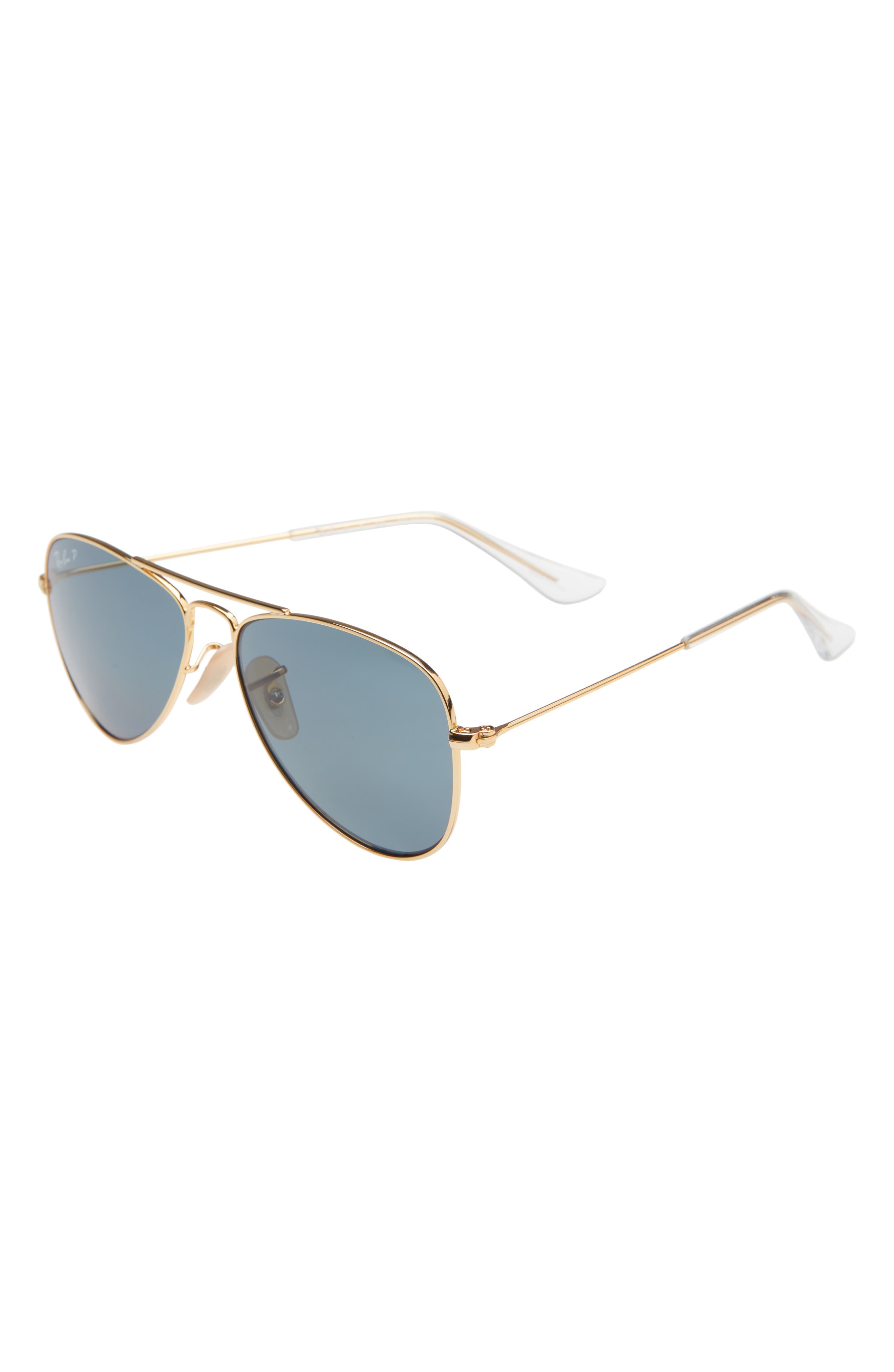 Shop Now For The Ray Ban Pilot 50mm Polarized Aviator Sunglasses Gold Dark Blue Polarized Accuweather Shop