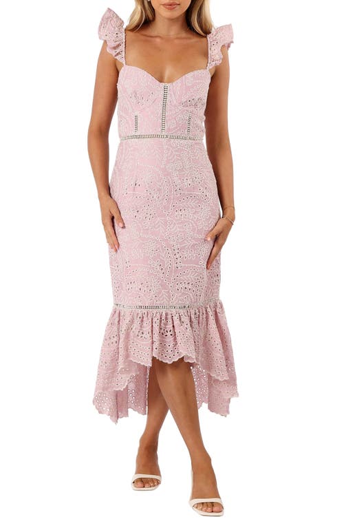 Novella Midi Dress in Pink