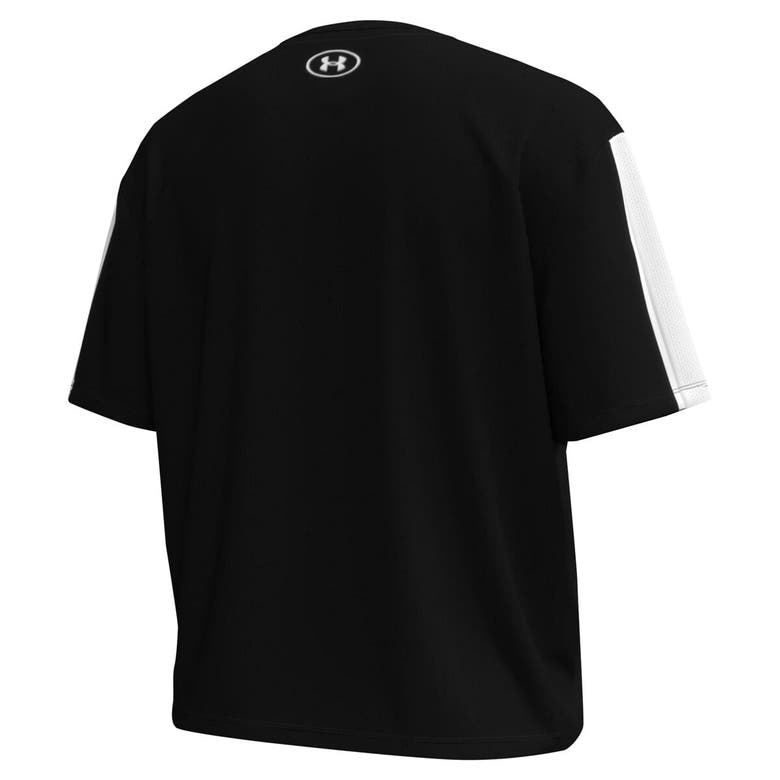 Shop Under Armour Black South Carolina Gamecocks Challenger Waist Length Boxy Oversized T-shirt
