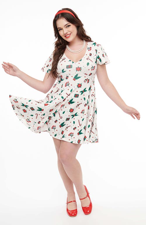 UNIQUE VINTAGE UNIQUE VINTAGE 1950S POPPY FLARE DRESS