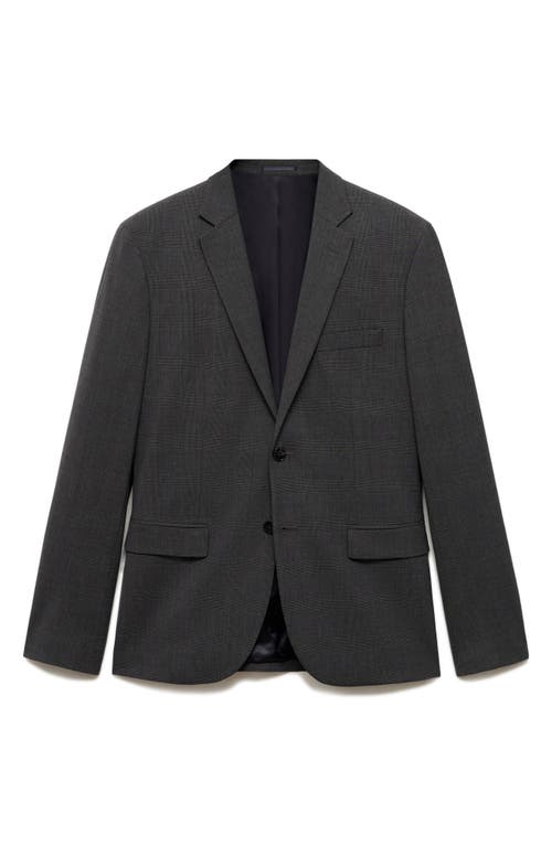 Mango Superslim Fit Stretch Sport Coat In Medium Heather Grey