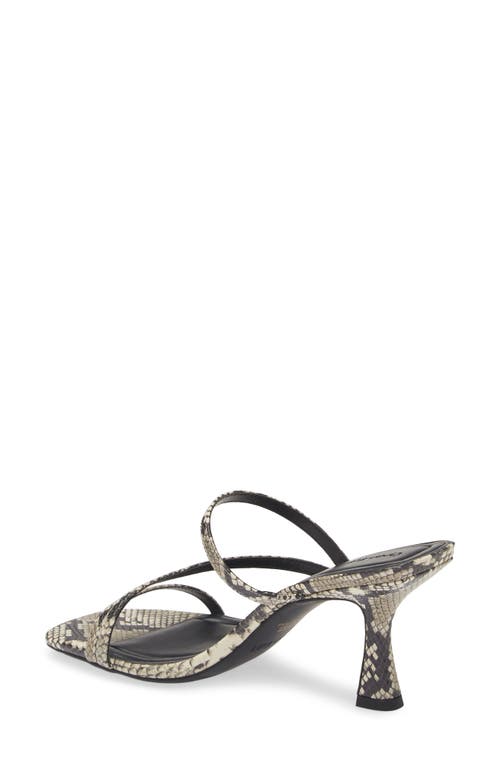 Shop Open Edit Tawney Sandal In Black/white Snake Print