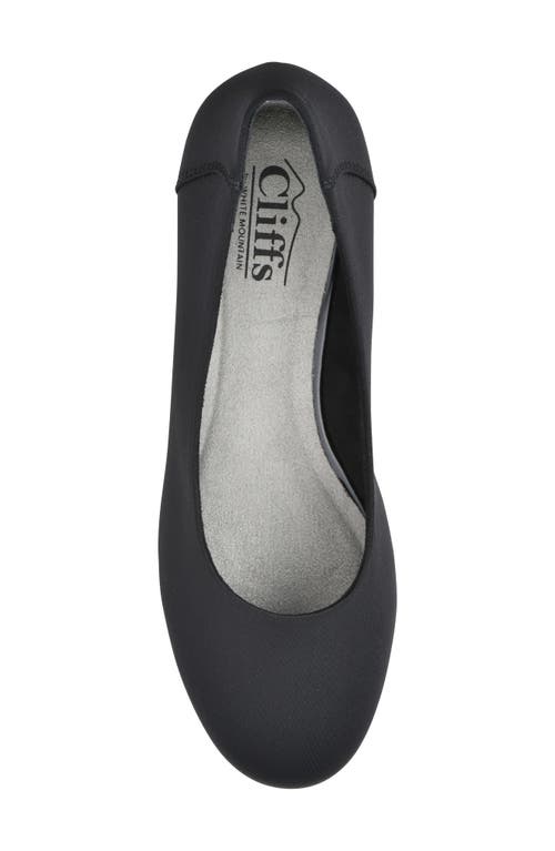 Cliffs By White Mountain Boldness Womens Solid Man Made Wedge Heels In Black/nylon