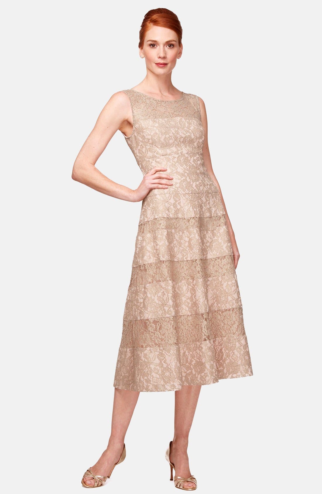 Kay Unger Lace Midi Dress Nordstrom