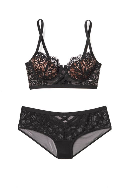 Shop Adore Me Diara Contour Balconette Bra In Black