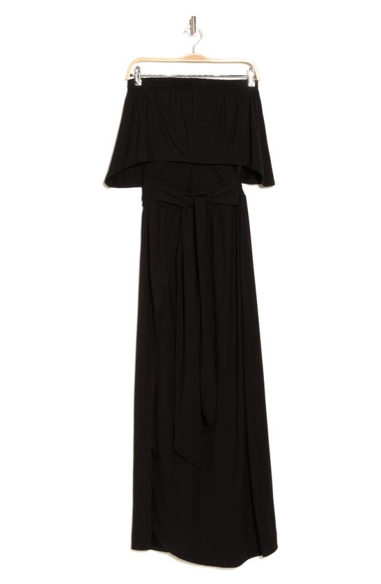 Shop Go Couture Front Cutout Maxi Dress In Black