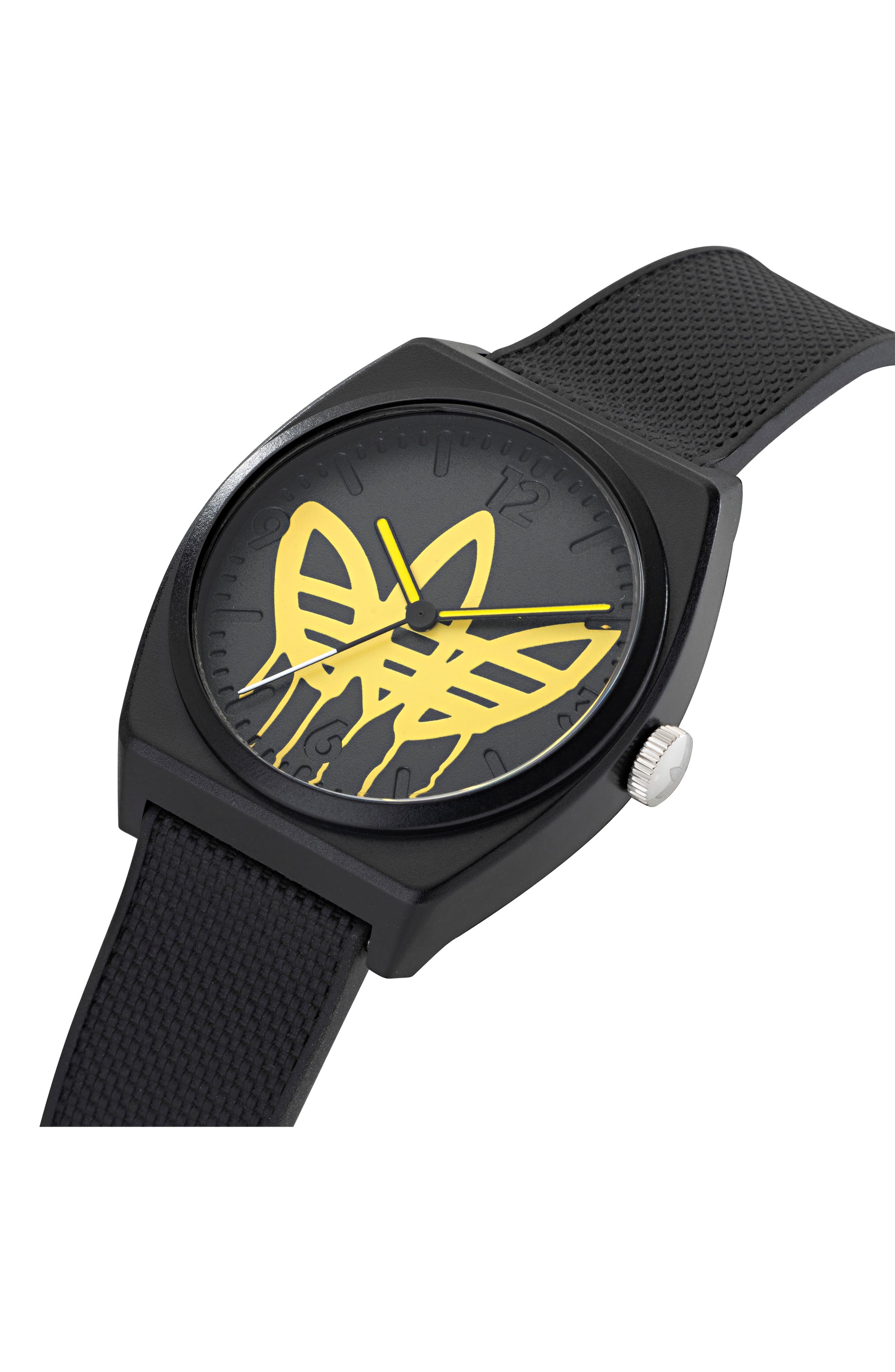 adidas black rubber watch