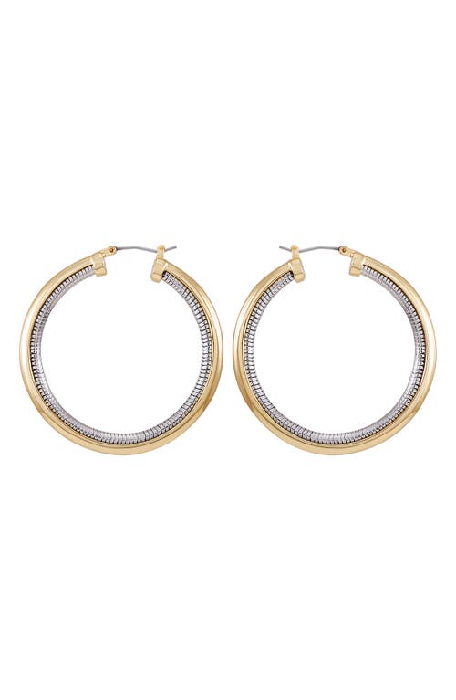 Vince Camuto Two-tone Hoop Earrings In Two Tone