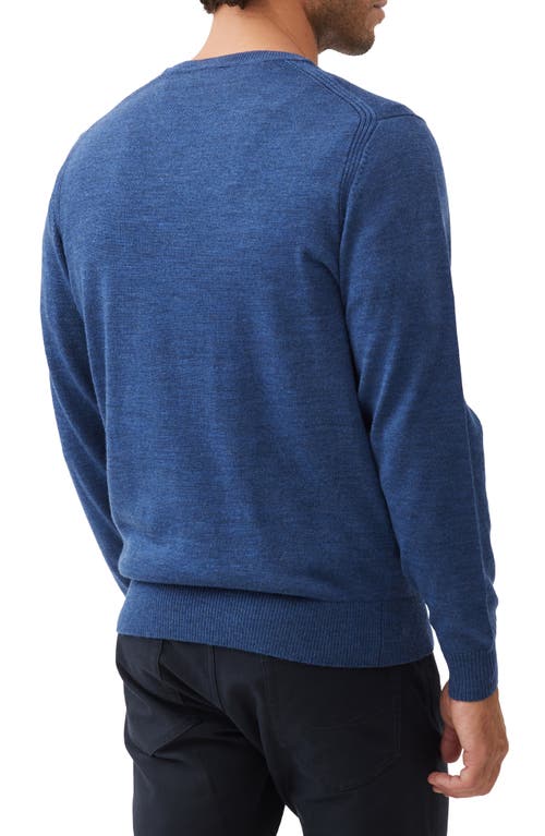 Shop Rodd & Gunn Phoenix Merino Wool V-neck Sweater In Lake