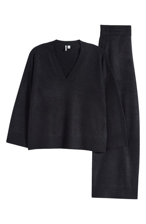 Nordstrom Cashmere Pajamas In Black