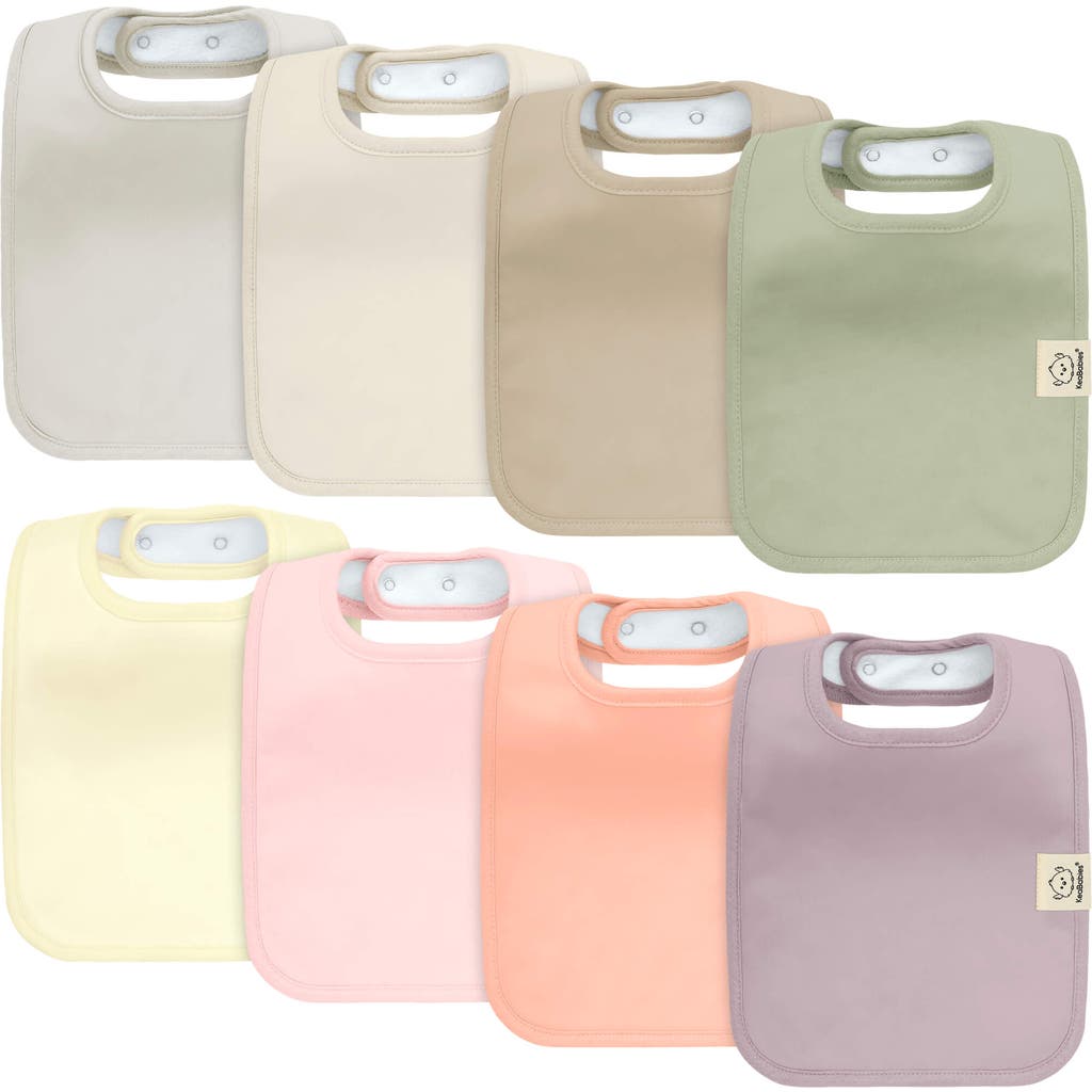Keababies 8-pack Coast Drool Bibs In Embrace