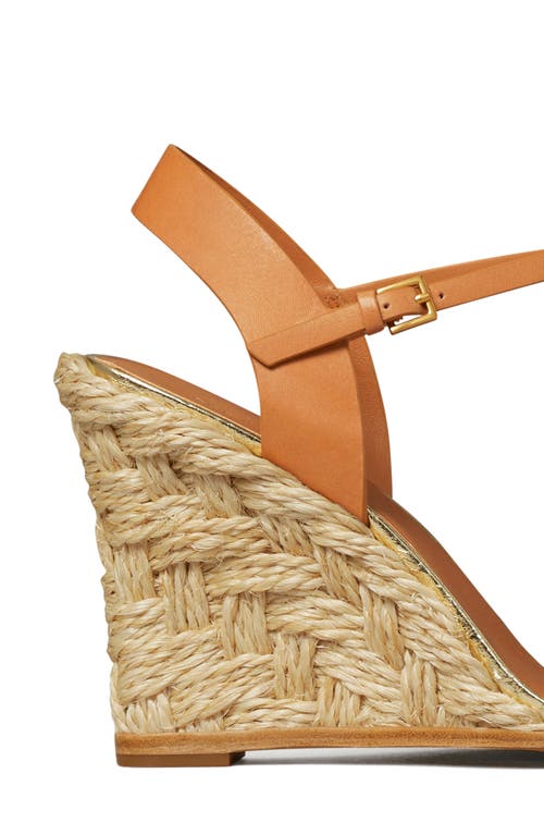 Shop Tory Burch Wedge Espadrille Sandal In Gold/natural