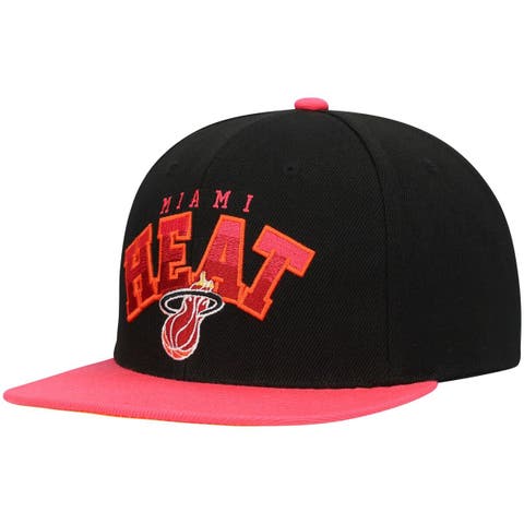 Miami Heat Mitchell & Ness Black History Month Snapback Hat - Black