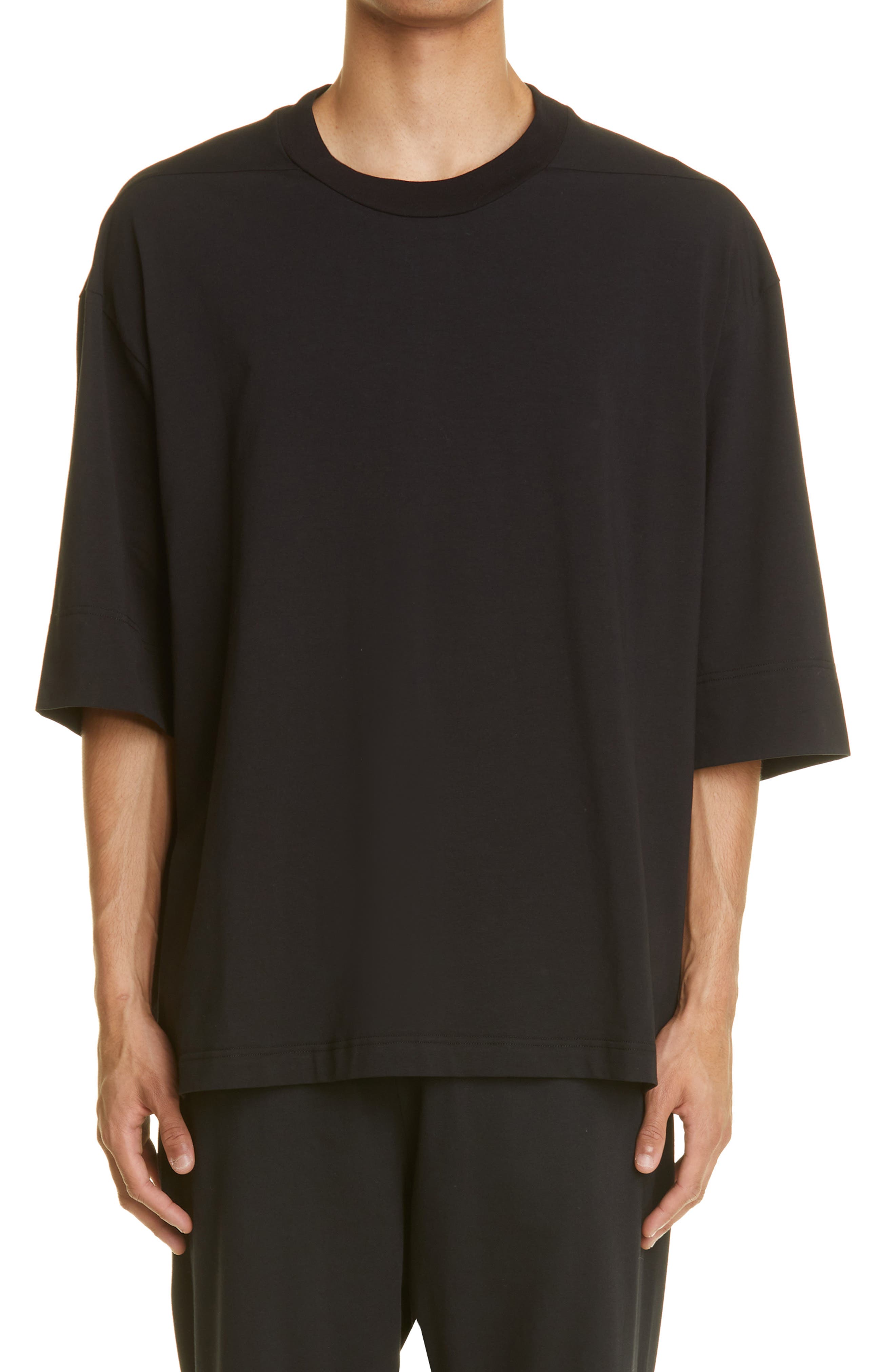 Fear of God Stretch Cotton T-Shirt in Black at Nordstrom, Size X-Small
