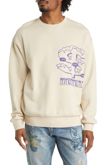 Shop Icecream Let's Have Some Graphic Sweatshirt In Fog
