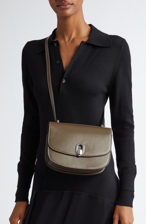 Savette Tondo 22 Leather Crossbody Bag In Mink