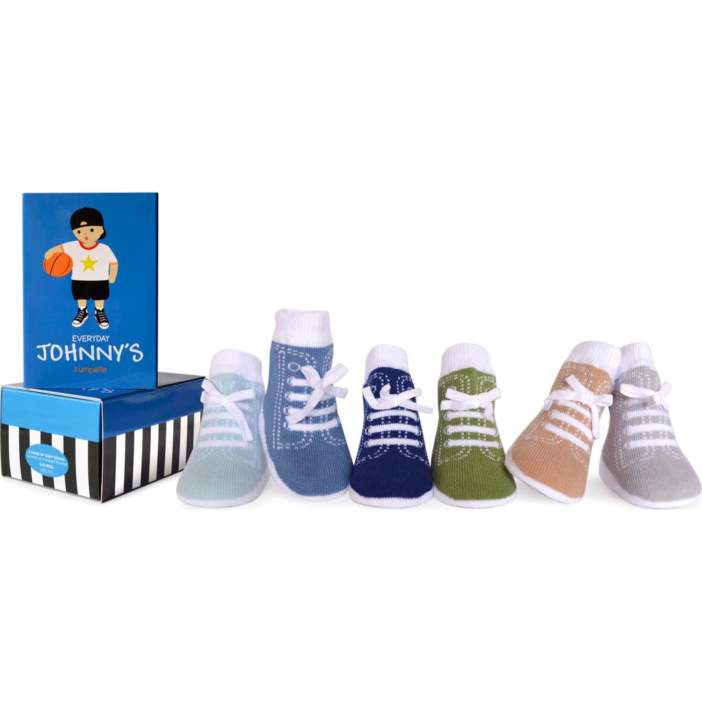 TRUMPETTE TRUMPETTE JOHNNY'S EVERYDAY ASSORTED 6-PACK SOCKS
