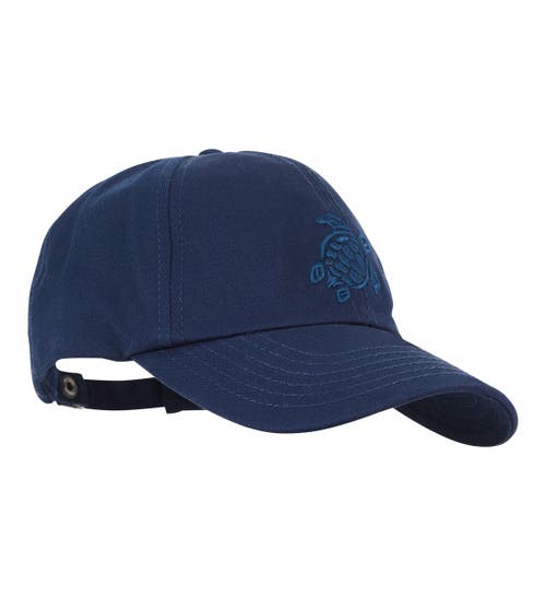 Embroidered Baseball Cap in Bleu Marine